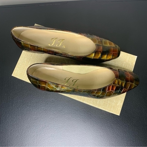 Elegant Crocodile Pattern Heels - Picture 5 of 13